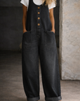 Bethany | Vintage Washed Cotton Denim Overalls