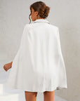 Daisy | Women’s Cape Blazer Mini Dress Gold Buttons