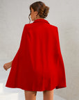 Daisy | Women’s Cape Blazer Mini Dress Gold Buttons