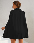 Daisy | Women’s Cape Blazer Mini Dress Gold Buttons