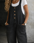Bethany | Vintage Washed Cotton Denim Overalls