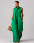 Kennedy | Jumpsuit with Elegant Collar and Loose Fit