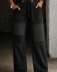 Margaret | Patchwork Drawstring Jeans