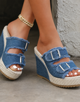 Atelier | Fray Edge Wedge Sandals