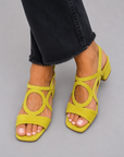 Square-Toed Sandals with Round Cut