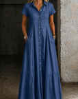 Mandy | Long Denim Dress