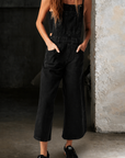 Elizabeth | Wide Leg Suspender Jumpsuit
