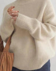 Rachel | Women’s Winter Oversized Turtleneck Knit Sweater