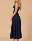 Samantha | Women’s Corset Midi Dress Flowing Skirt