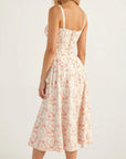 Samantha | Women’s Corset Midi Dress Flowing Skirt