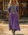 Evelyn | Vintage-Inspired Long Sleeve Casual Dress