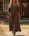 Evelyn | Vintage-Inspired Long Sleeve Casual Dress