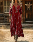 Evelyn | Vintage-Inspired Long Sleeve Casual Dress