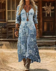 Evelyn | Vintage-Inspired Long Sleeve Casual Dress