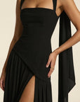 Reese | Lace-Up Back Maxi Corset Dress