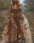 Bella | Women Boho Ruffled Maxi Dress