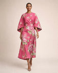 CLEMENTINE | Floral Midi with Sculpted Waist and Airy Elegance