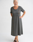 Linéora™ — Flowing striped dress with summer charm