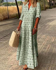 Sabrina | Women Long Sleeve Summer Boho Print Dress