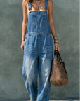 Harper | Elastic Waist Denim Jumpsuit
