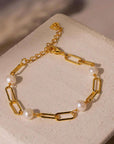 Timeless Pearl Chain Bracelet