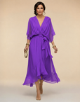 Margaret | Chiffon Dress with V-Neck