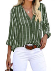Mia | Women Summer Striped Casual Blouse
