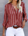 Mia | Women Summer Striped Casual Blouse