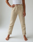 Albertine™ — 100% Cotton Flowing Trousers Natural Comfort