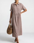 Lysandra™ - Flowing Summer Shirt Dress
