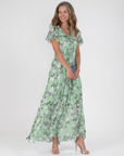 Ismeria | Floral Chiffon Maxi Dress