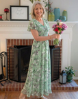 Ismeria | Floral Chiffon Maxi Dress
