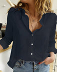 Makayla | Women Relaxed Fit Button Down Blouse