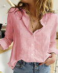 Makayla | Women Relaxed Fit Button Down Blouse