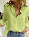 Makayla | Women Relaxed Fit Button Down Blouse