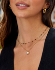 Minimalistic Pendant with Stone