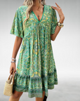 Lila | Women Summer Boho Paisley Mini Dress