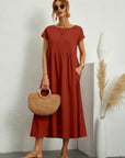 HEIKE | FLOWING MIDI DRESS OF TIMELESS ELEGANCE