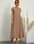 Gabrielle™ — Midi dress with timeless elegant fabric