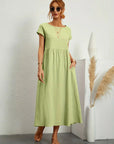 Gabrielle™ — Midi dress with timeless elegant fabric