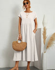 Gabrielle™ — Midi dress with timeless elegant fabric
