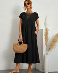 Gabrielle™ — Midi dress with timeless elegant fabric