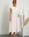 Gabrielle™ — Midi dress with timeless elegant fabric