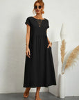 HEIKE | FLOWING MIDI DRESS OF TIMELESS ELEGANCE