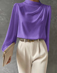 Madison | Women Elegant Relaxed Fit Long Sleeve Blouse