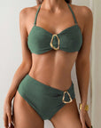 Patricia | Metal Buckle Suspender Bikini Two-Piece