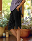 Esther - Comfortable Bermuda Shorts with Details
