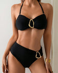 Patricia | Metal Buckle Suspender Bikini Two-Piece