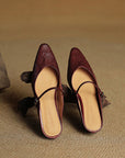Linda | Genuine Leather Mules