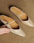 Hannah | Women Genuine Leather Slip-On Mules
